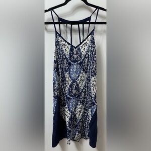 Altar'd State Blue and White Patterned Dress